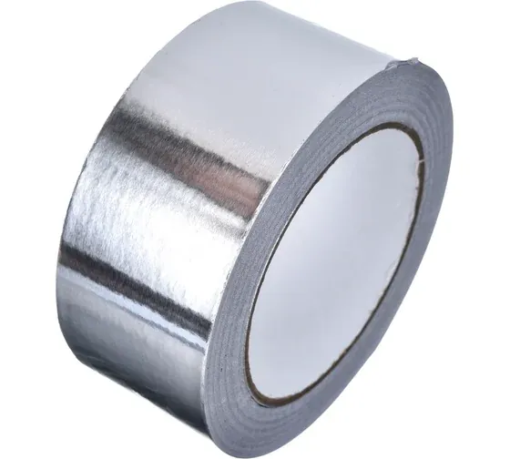 Скотч алюминиевый 50м х 50мм 50 мкм